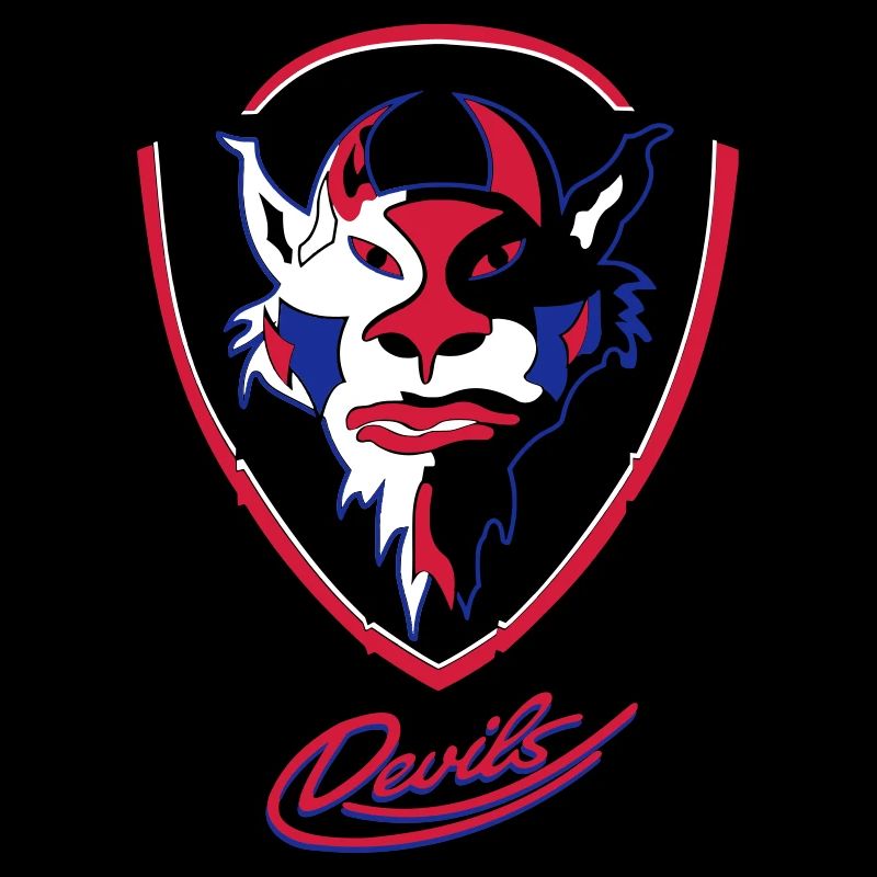 Devils visuels logo avec Devils Script