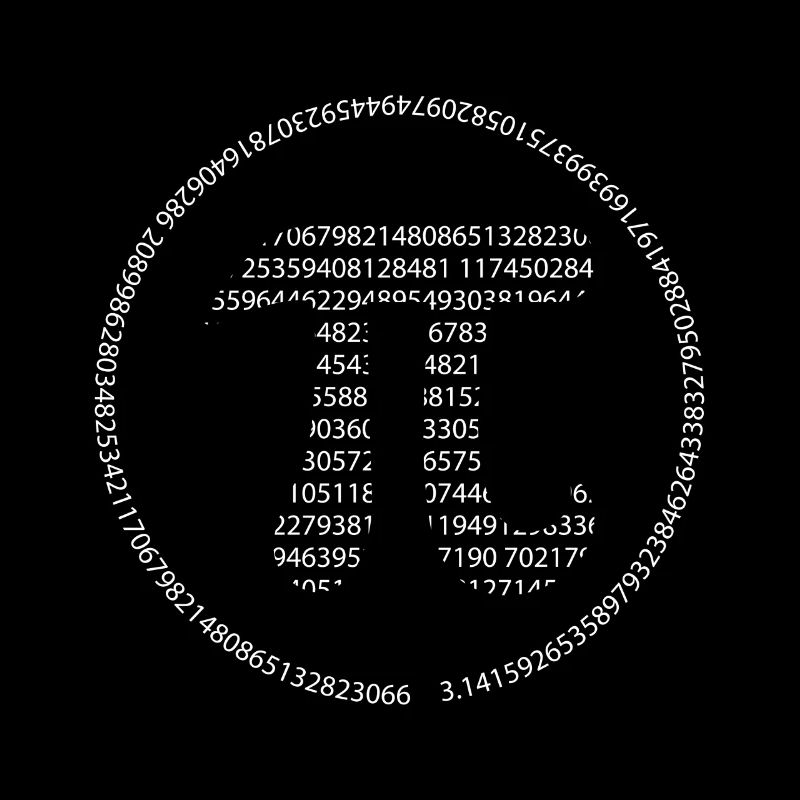Pi - Pi Day - weiß