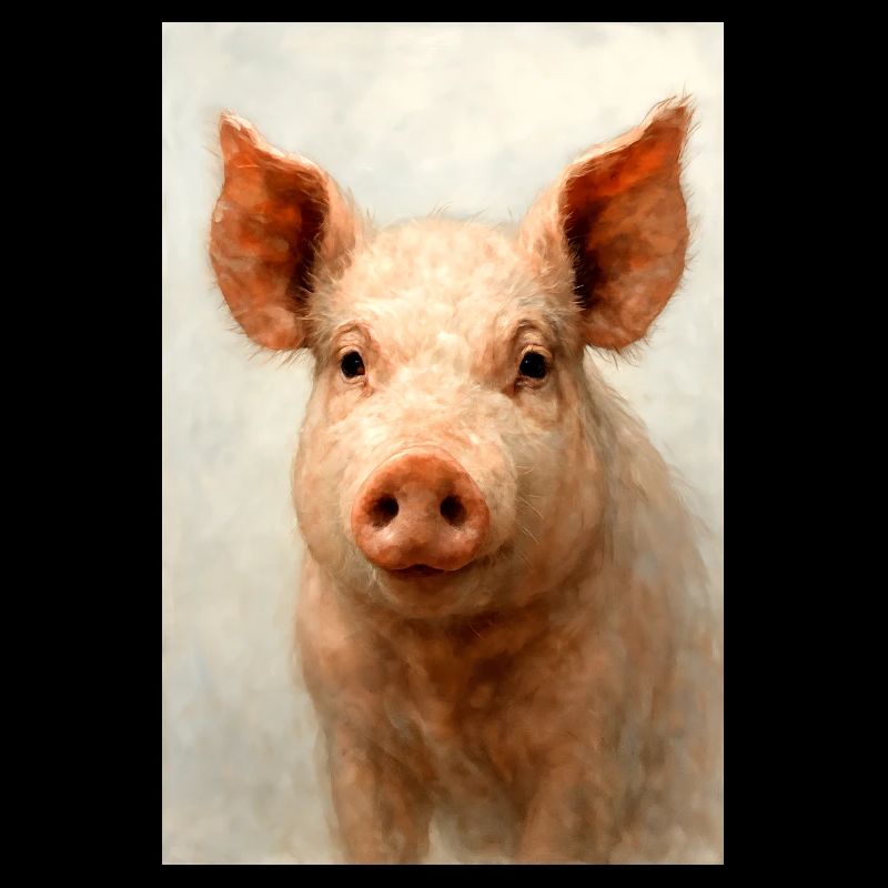 Charme Cochon à l’Aquarelle