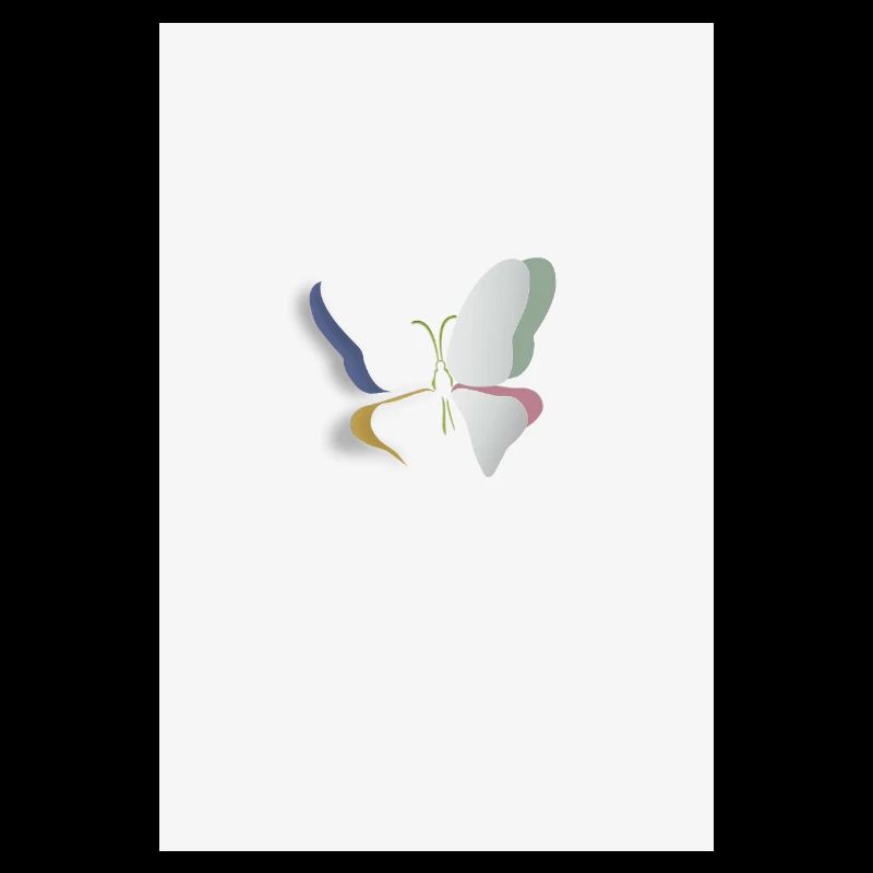 Minimalistischer Schmetterling ästhetisch Design