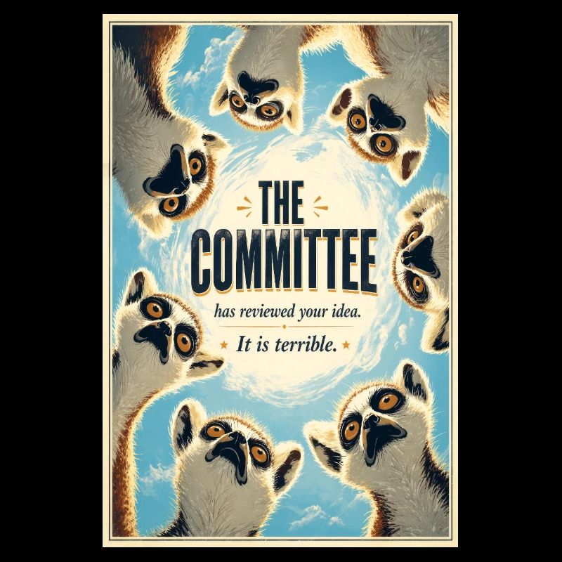 L’affiche des Lémuriens du Comité