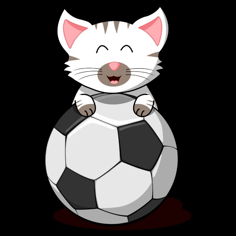 Chat soccer chaton bébé chat chat blanc chat