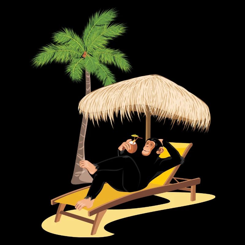 Monkey at the beach