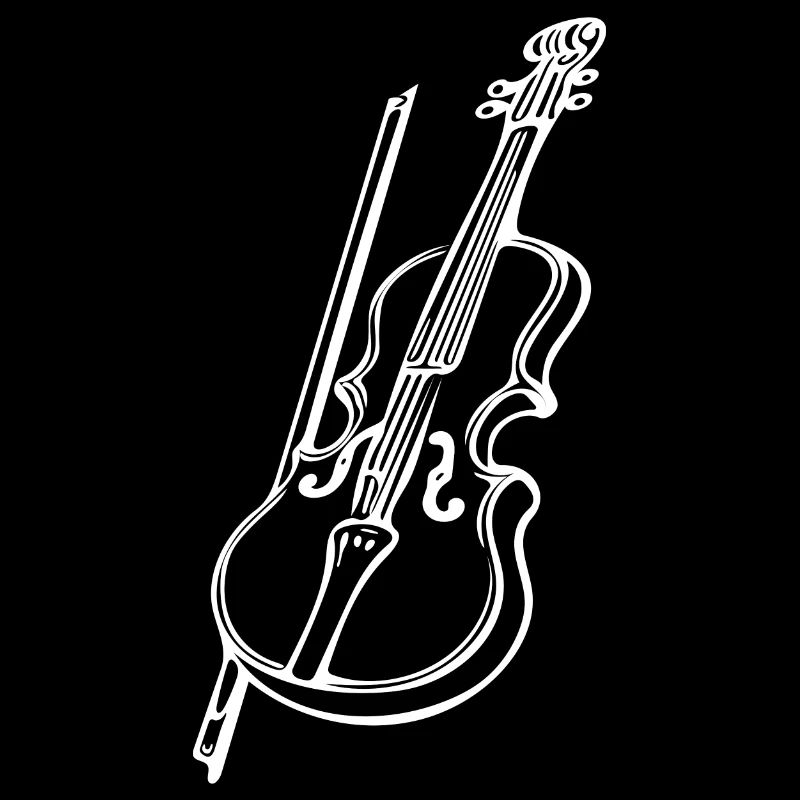 Violon antique avec archet de violon