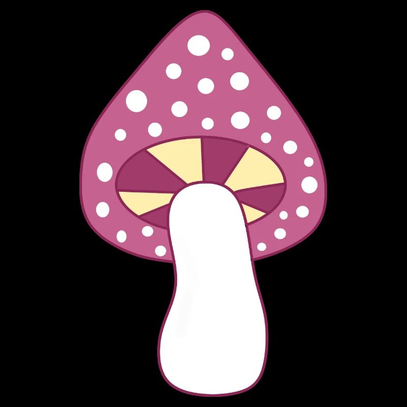 Mushroom fly agaric violet pattern customizable