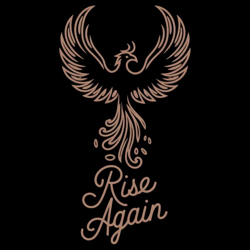 Inspirational Phoenix "Rise Again" Design
