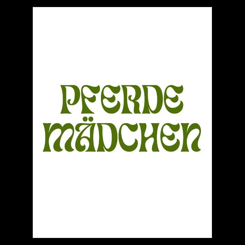 PFERDEMÄDCHEN Retro-Design