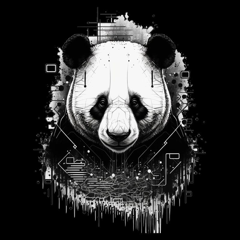 Futuristischer Panda