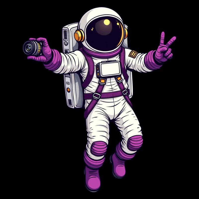 Atronaut with camera