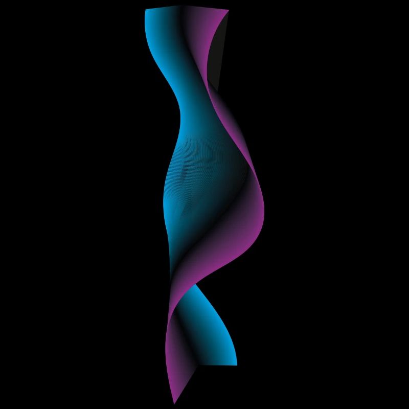 Neon Wave Pattern