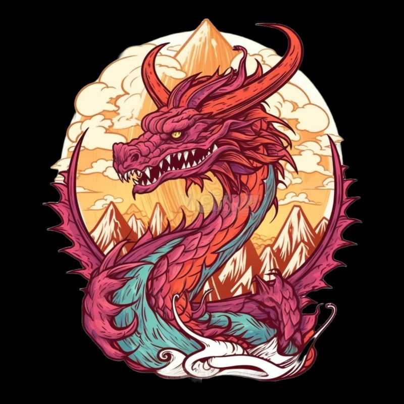Vulkanischer Drachen Sonnenaufgang