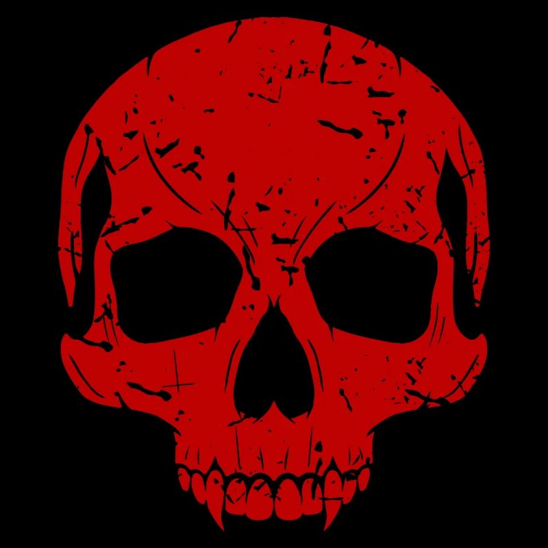 Crâne de Grand Vampire Rouge