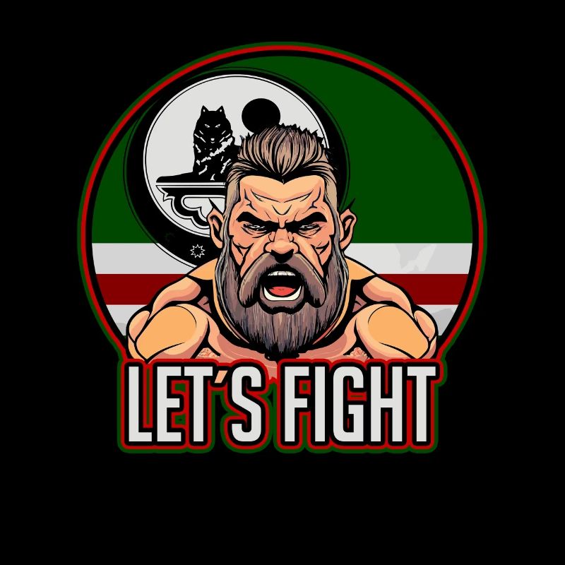 Chechen Fighter, Chechnya, Chechen Flag, Chechen