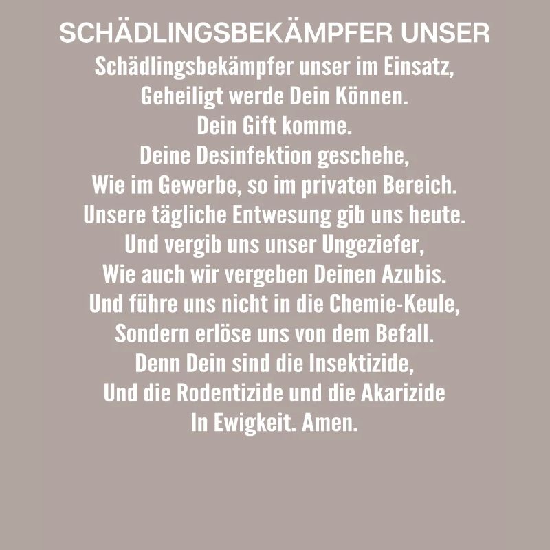 Schädlingsbekämpfer Kammerjäger Exterminator