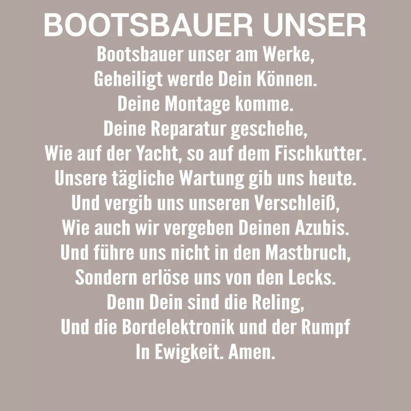 Bootsbauer Bootsbau Schiffbauer Schiffbau Boote