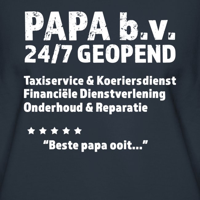 Papa b.v. grappig shirt voor vaderdag