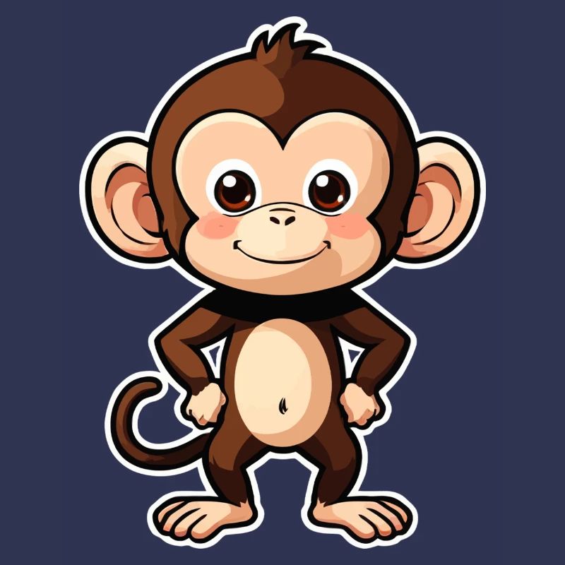 Petit bébé singe mignon, singe, singe