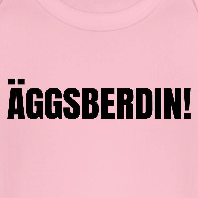 Äggsberdin schwarz einzeilig