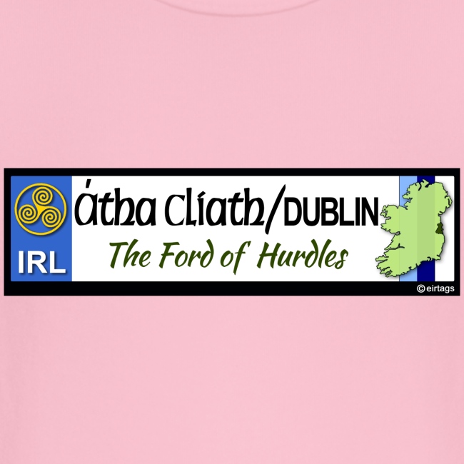 CO. DUBLIN, IRELAND: licence plate tag style decal