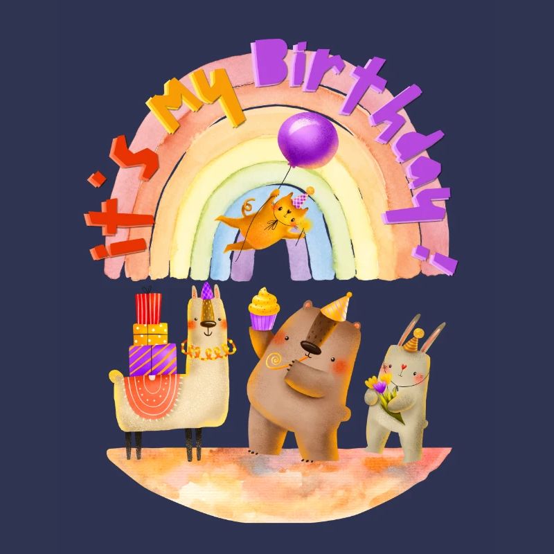 Celebrated Birthday alpaca cat rabbit bear B-Day