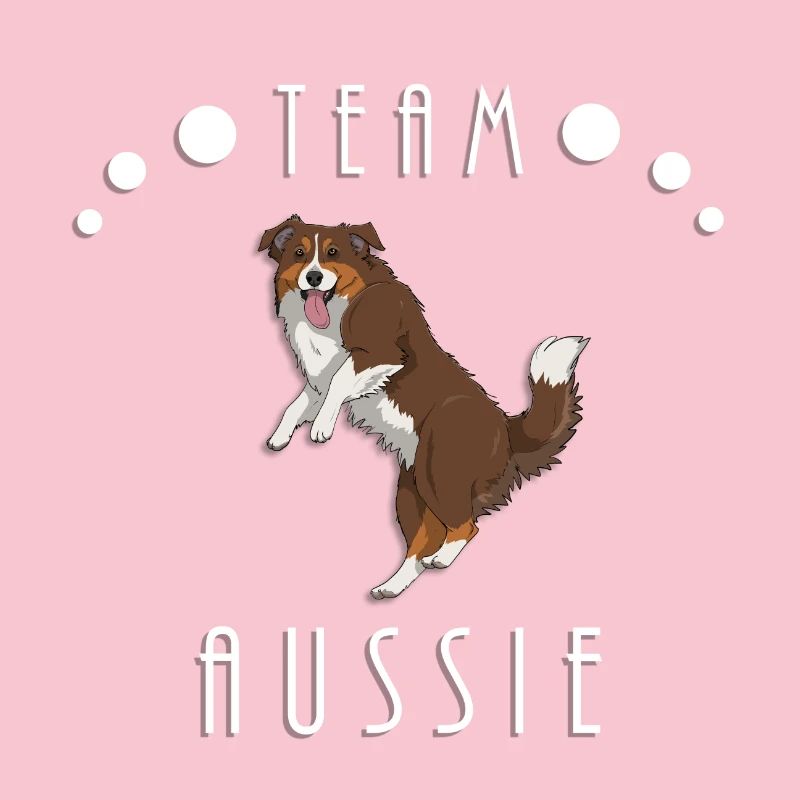 Team Aussie - Red Tri (mit Schwanz)