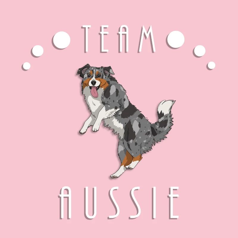 Team Aussie - Blue Merle (with tail)
