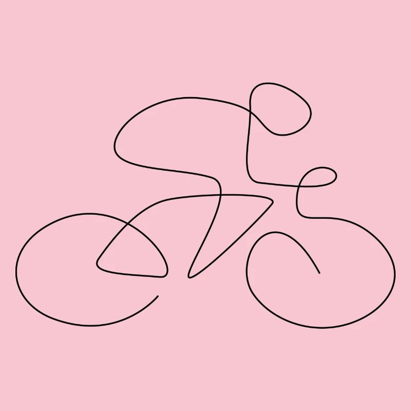 Bicycle one line