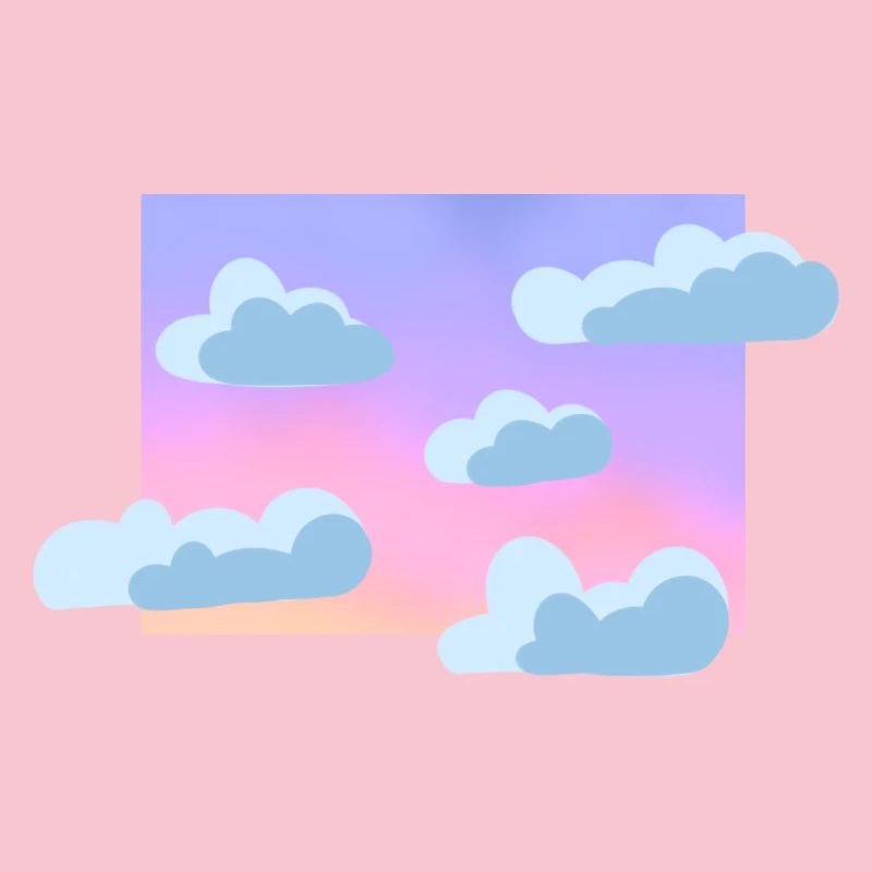 Pastel cloudy sky