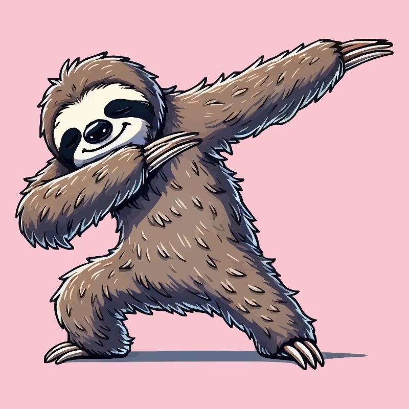 Faultier Dabbing