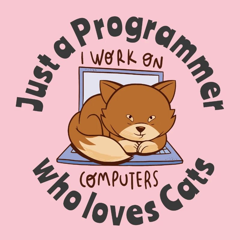 Nur ein Programmierer, der Katzen liebt