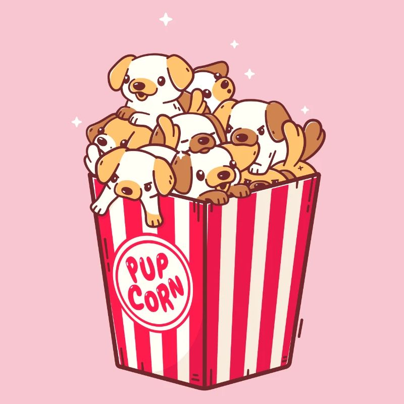 Pop-corn mignon pour chiot de chien