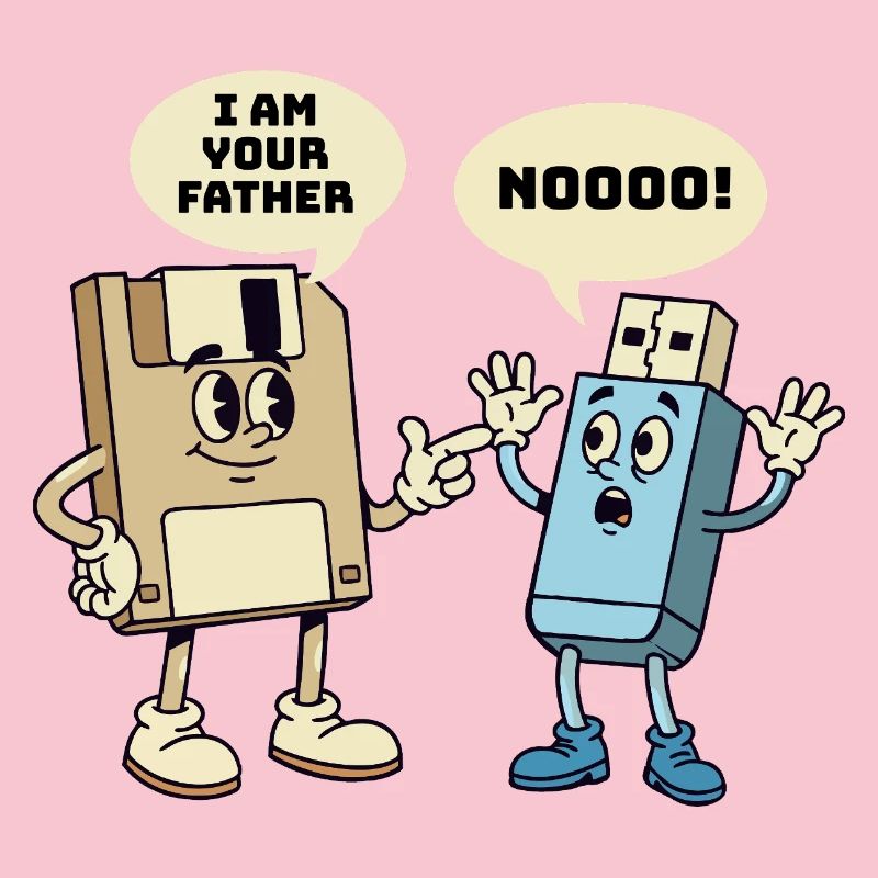 Ich bin dein Vater Diskette Technik Humor