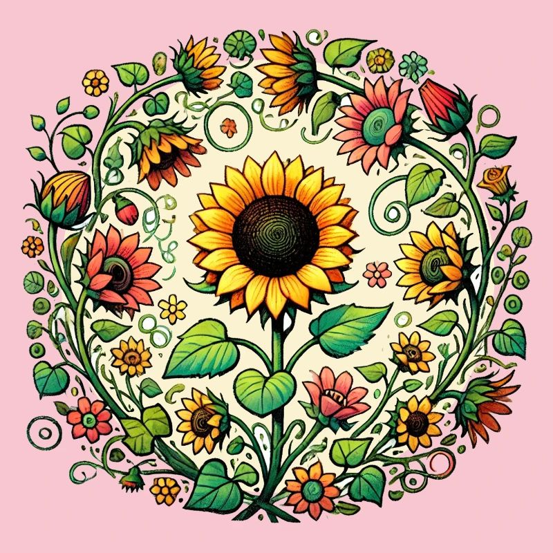 Sunflower Circular Mandala