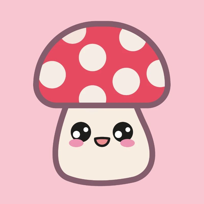 Champignon à mouches Doux Kawaii
