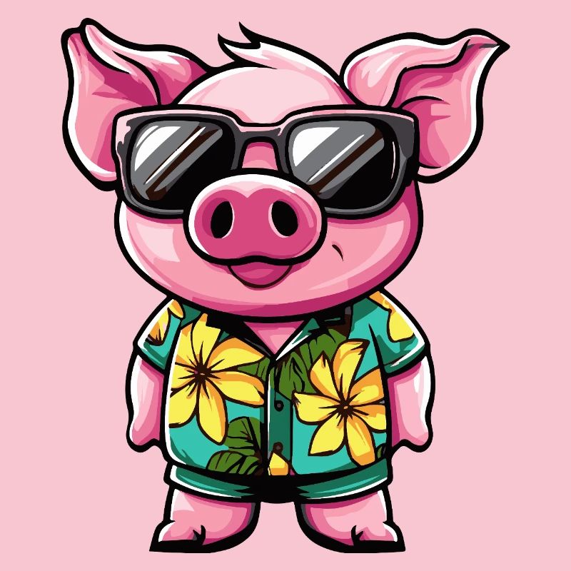 Pig Comic Holiday