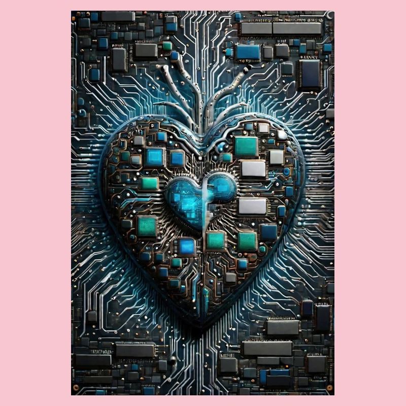 Das Herzstück der Valentinstags-CPU eines Computermanns