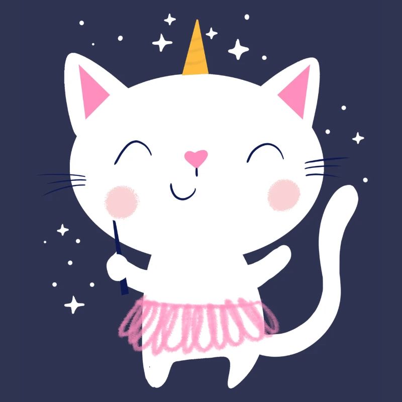 Fée licorne chat