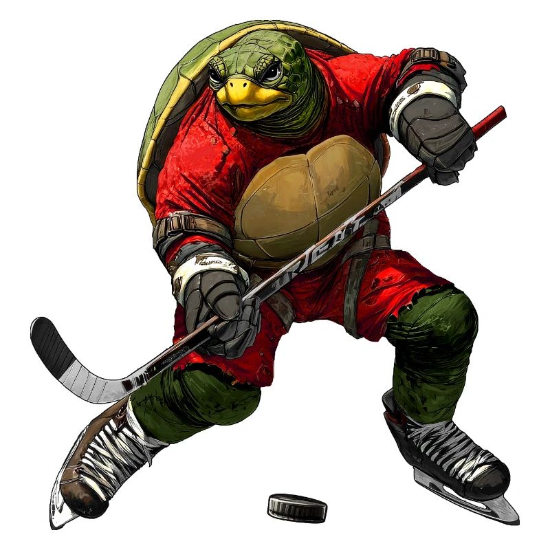 Schildkröten Eishockey