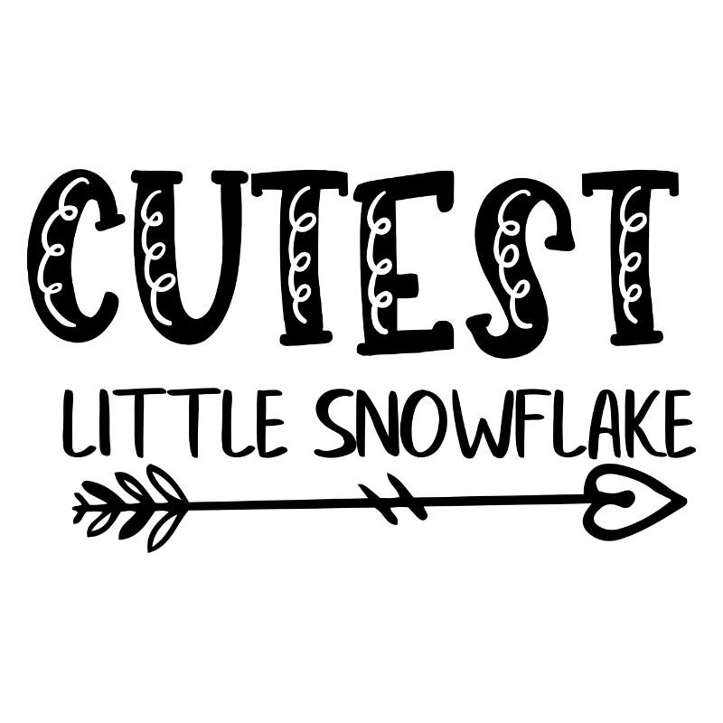 Le plus mignon petit flocon de neige - Dicton de bébé