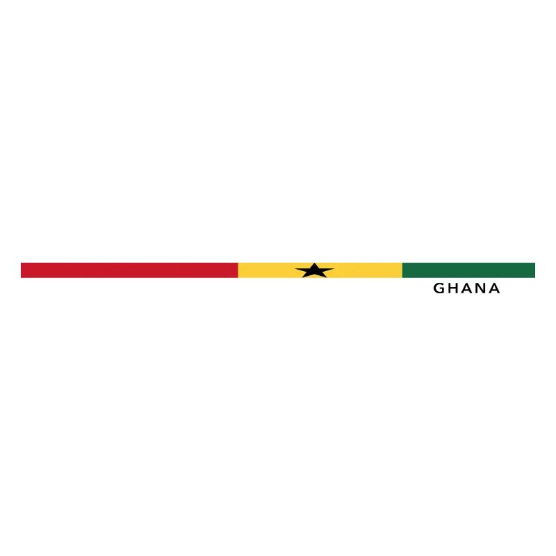 Le drapeau du Ghana avec style
