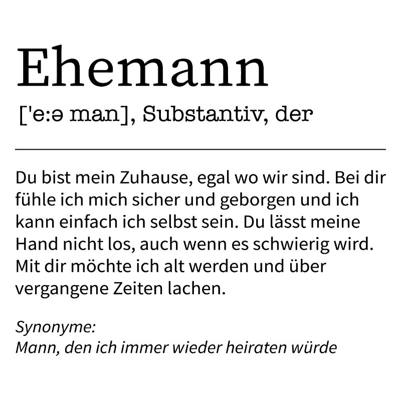 Ehemann Definition Mann Gatte Spruch Geschenkidee
