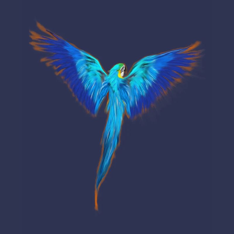 Ara Gelbbrustara Acrylic