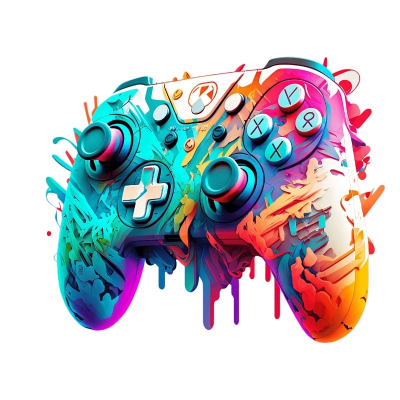 Neon Gaming Controller / Kontroller