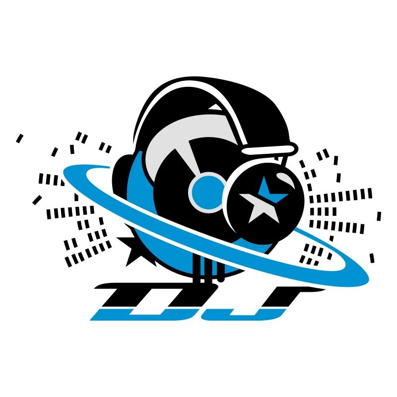 DJ- Plattenpult mit Kopfhörer und Equalizer