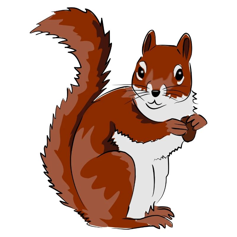 Niedliche Eichhörnchen Illustration