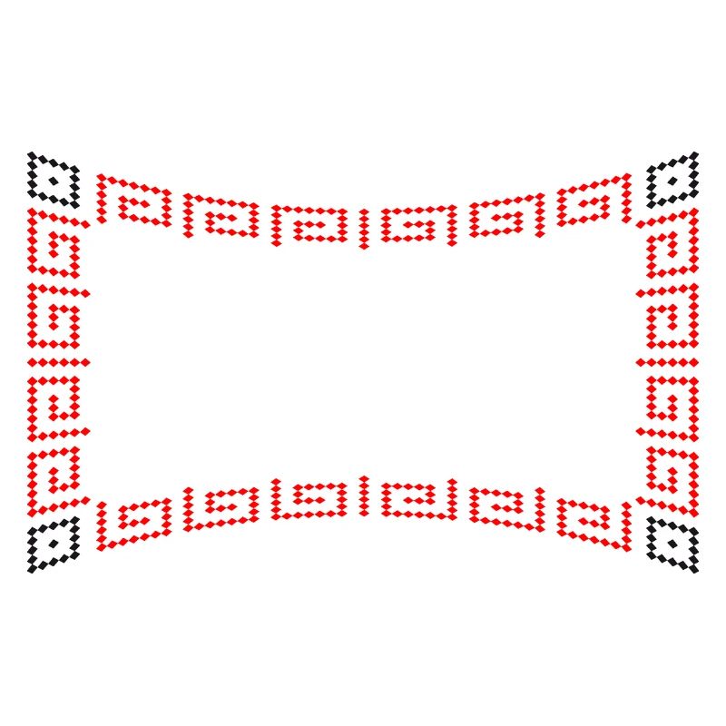 Frame pattern red