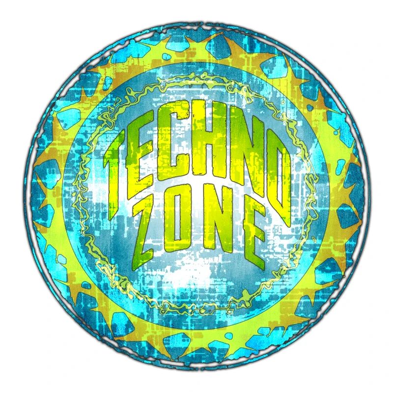 Cyber Techno Design avec des couleurs fluorescentes