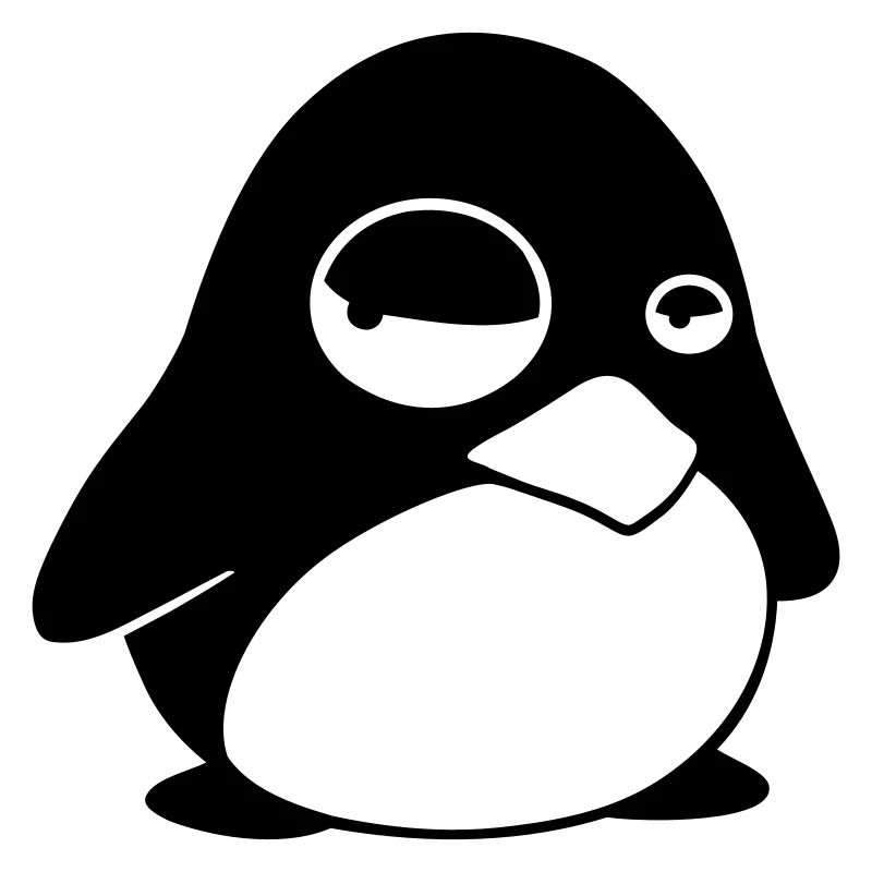 Grumpy Tux – Funny Linux Penguin for Nerds