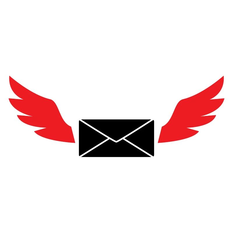 Courrier express enveloppe ailée poste