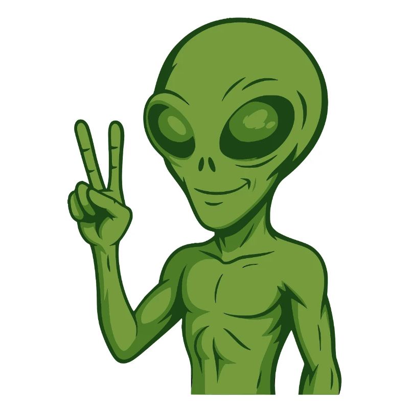 Alien Extraterrestrial Peace Peace